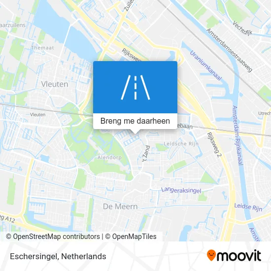 Eschersingel kaart