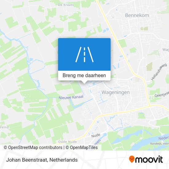 Johan Beenstraat kaart