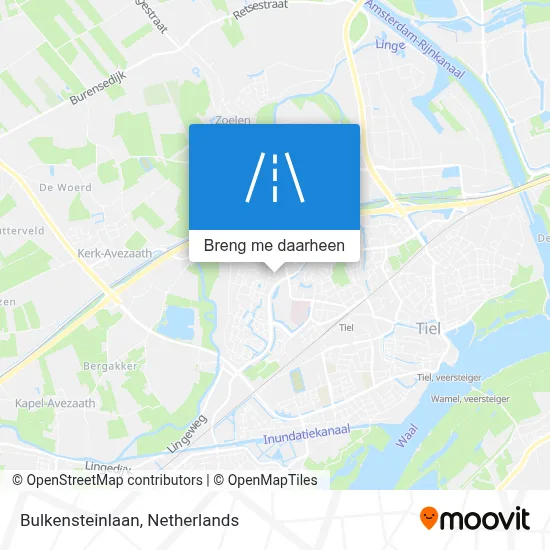 Bulkensteinlaan kaart
