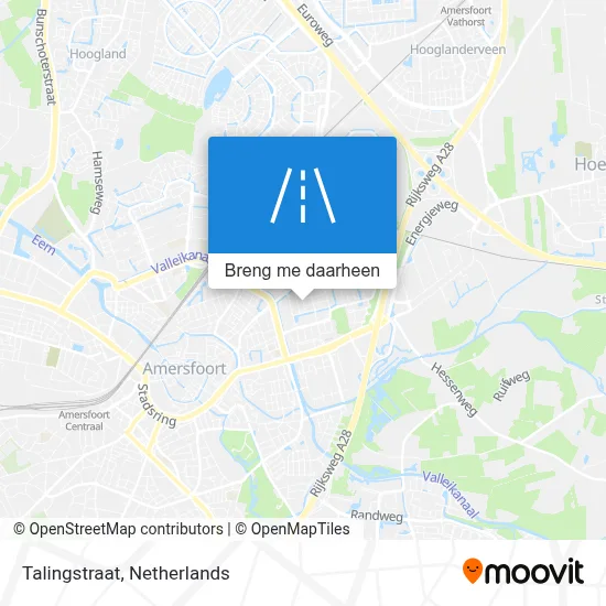 Talingstraat kaart