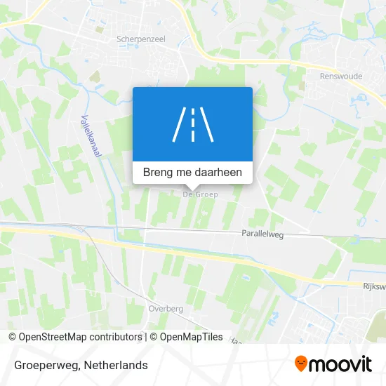 Groeperweg kaart