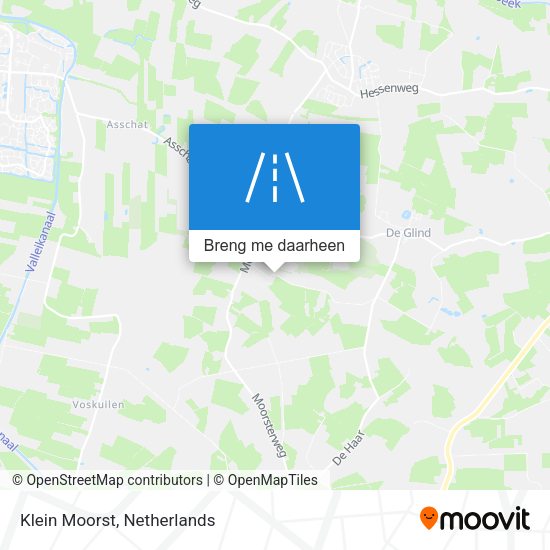 Klein Moorst kaart