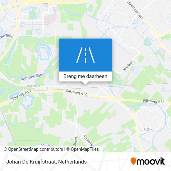 Johan De Kruijfstraat kaart
