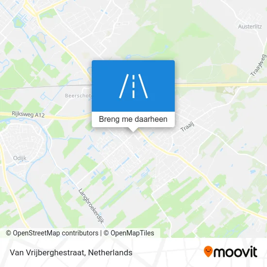 Van Vrijberghestraat kaart