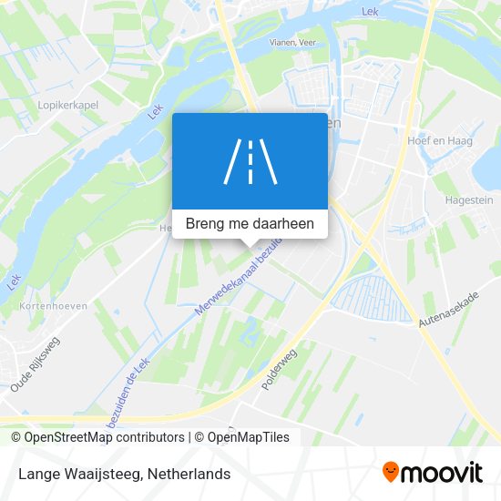 Lange Waaijsteeg kaart