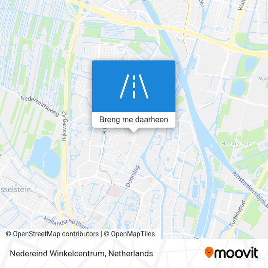 Nedereind Winkelcentrum kaart