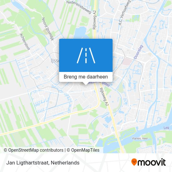 Jan Ligthartstraat kaart