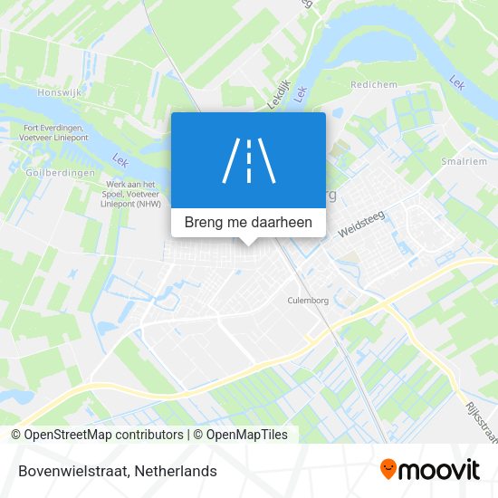 Bovenwielstraat kaart