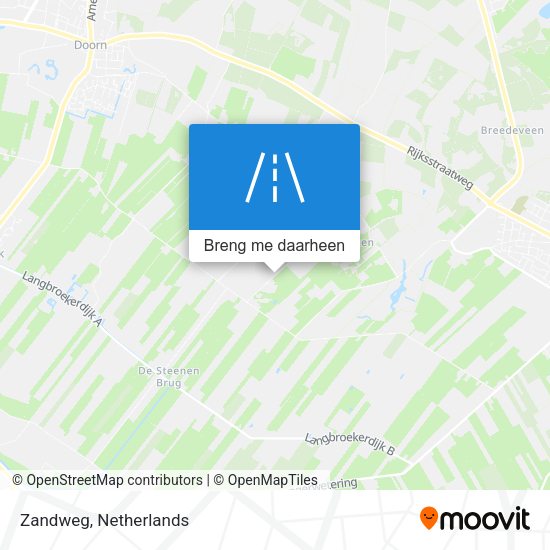 Zandweg kaart