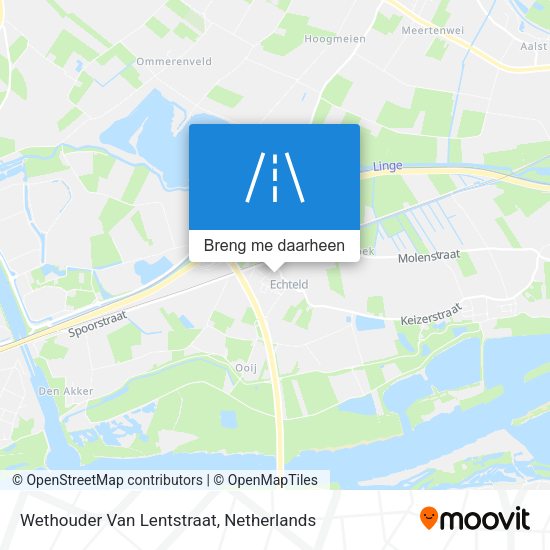 Wethouder Van Lentstraat kaart
