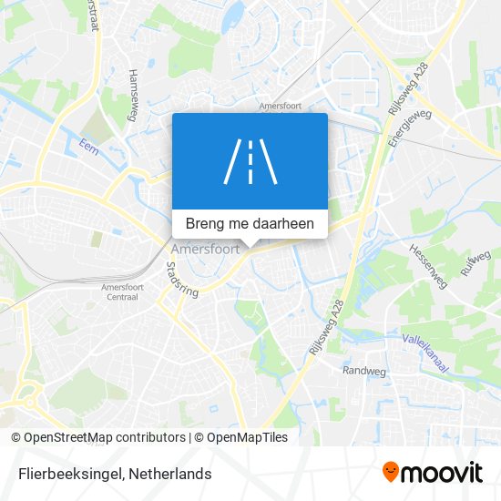 Flierbeeksingel kaart