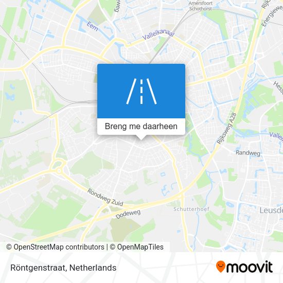 Röntgenstraat kaart