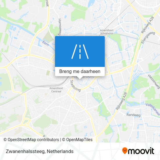 Zwanenhalssteeg kaart