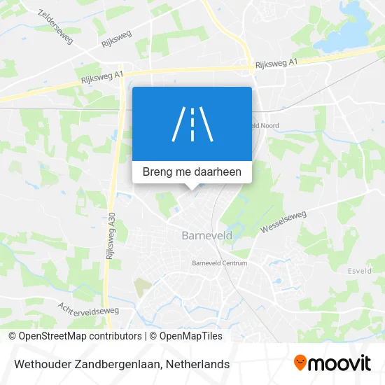 Wethouder Zandbergenlaan kaart