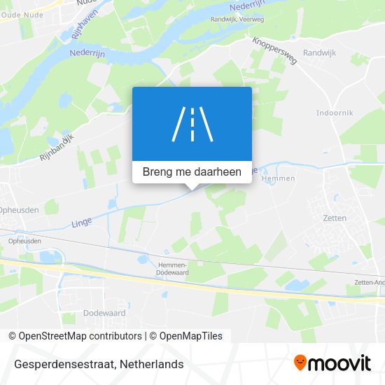 Gesperdensestraat kaart