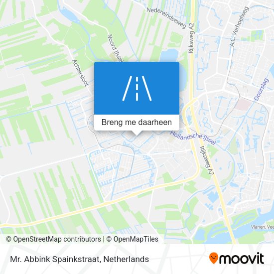 Mr. Abbink Spainkstraat kaart