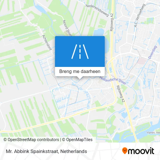 Mr. Abbink Spainkstraat kaart