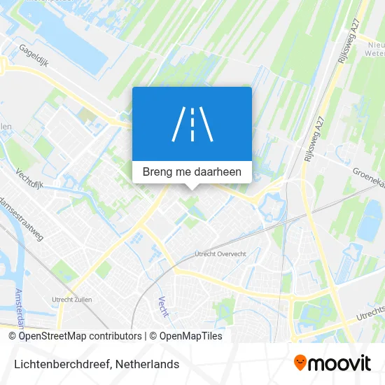 Lichtenberchdreef kaart
