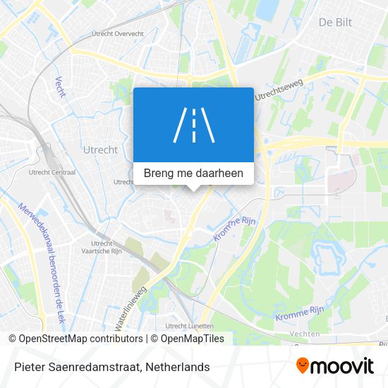 Pieter Saenredamstraat kaart