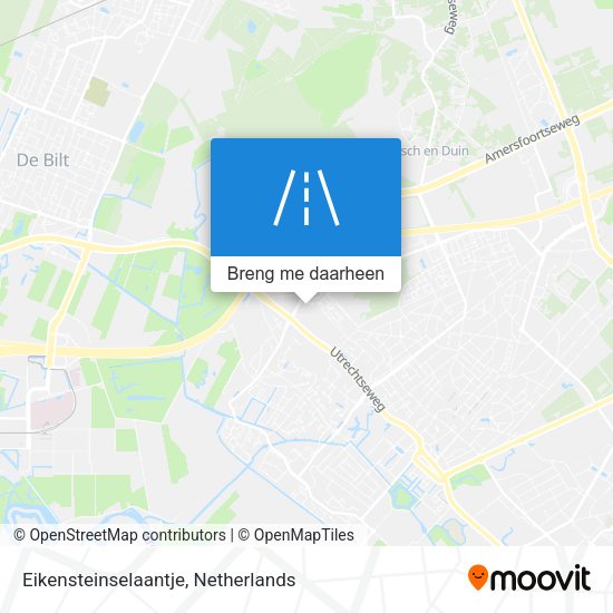 Eikensteinselaantje kaart
