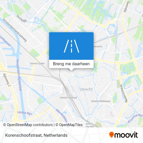 Korenschoofstraat kaart