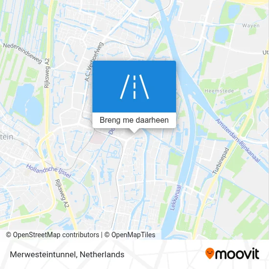 Merwesteintunnel kaart