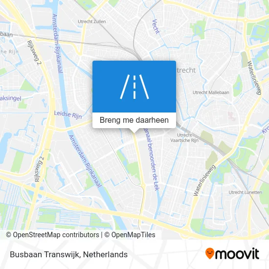 Busbaan Transwijk kaart