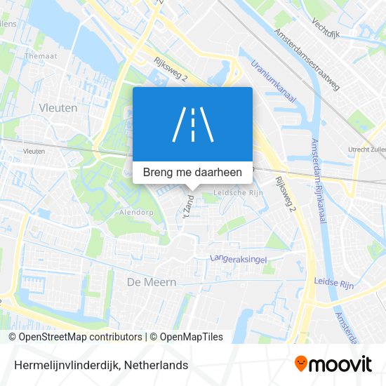 Hermelijnvlinderdijk kaart