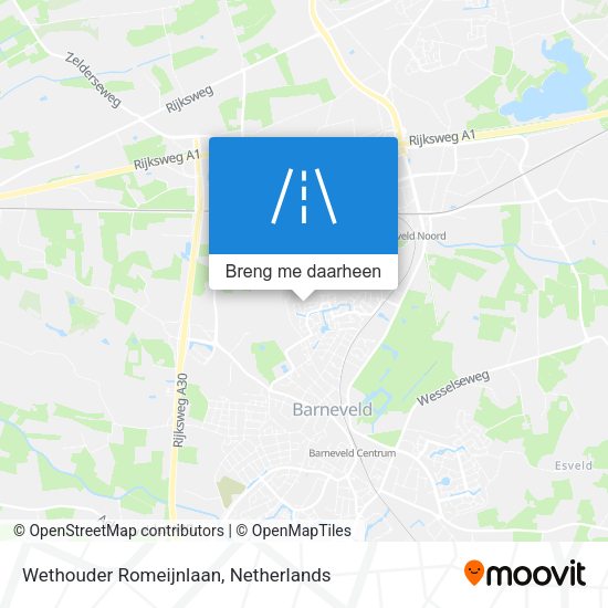 Wethouder Romeijnlaan kaart