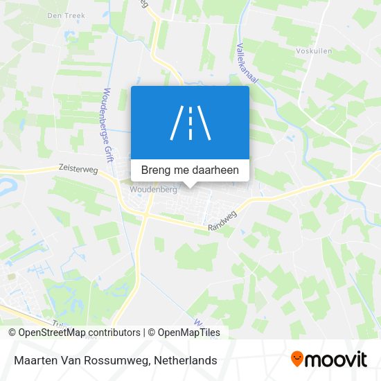 Maarten Van Rossumweg kaart