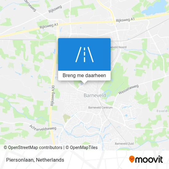 Piersonlaan kaart