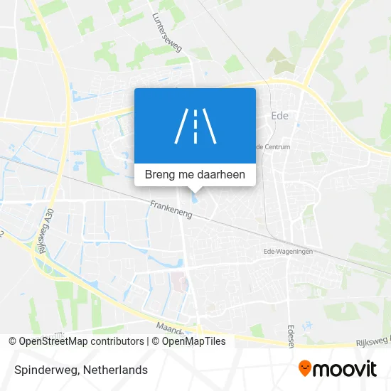 Spinderweg kaart