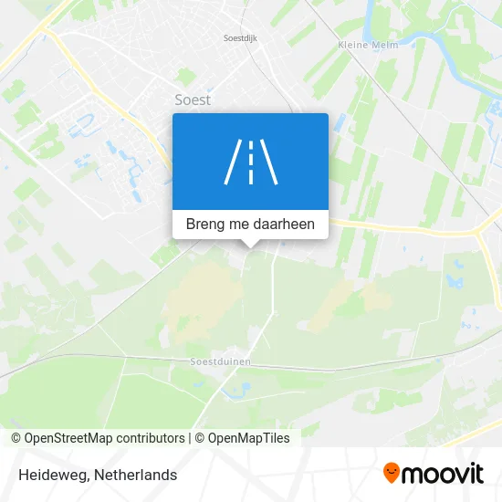 Heideweg kaart