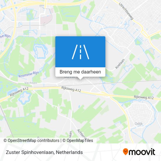 Zuster Spinhovenlaan kaart