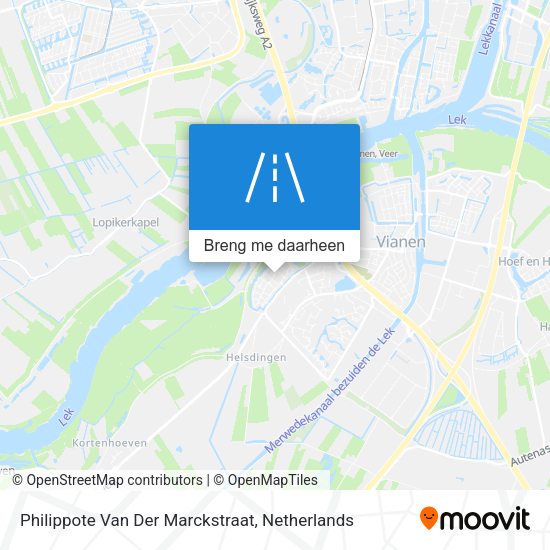 Philippote Van Der Marckstraat kaart