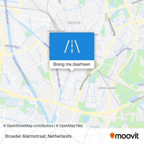 Broeder Alarmstraat kaart