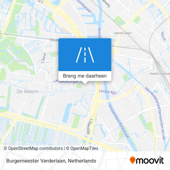 Burgemeester Verderlaan kaart