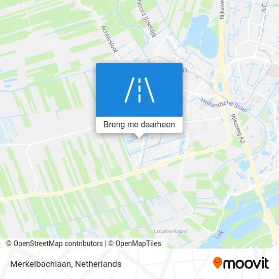 Merkelbachlaan kaart