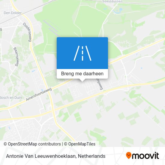 Antonie Van Leeuwenhoeklaan kaart