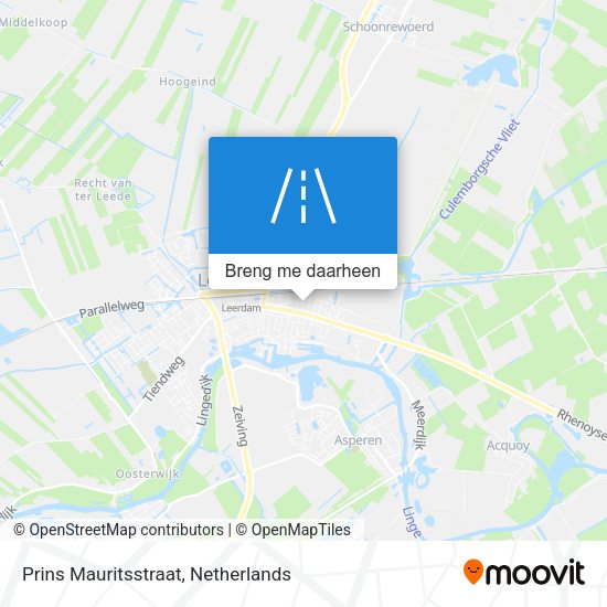 Prins Mauritsstraat kaart