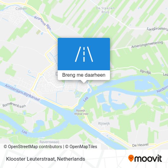 Klooster Leuterstraat kaart