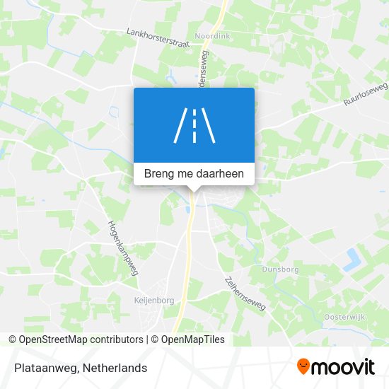 Plataanweg kaart