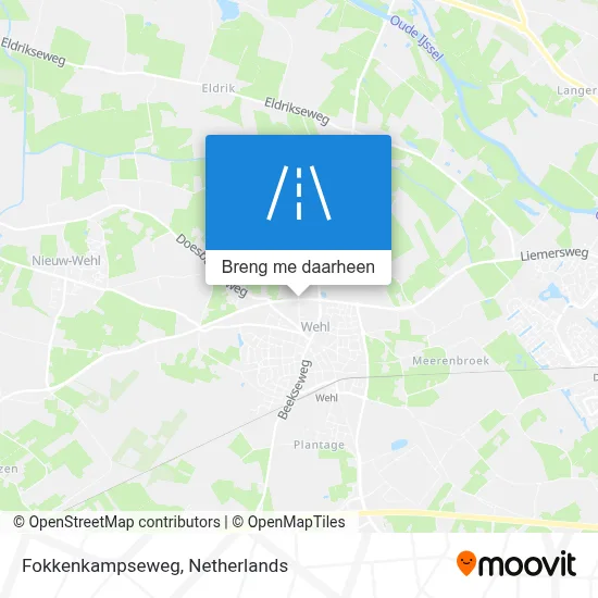 Fokkenkampseweg kaart