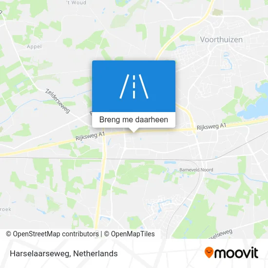 Harselaarseweg kaart