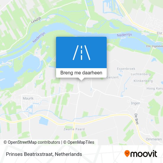Prinses Beatrixstraat kaart