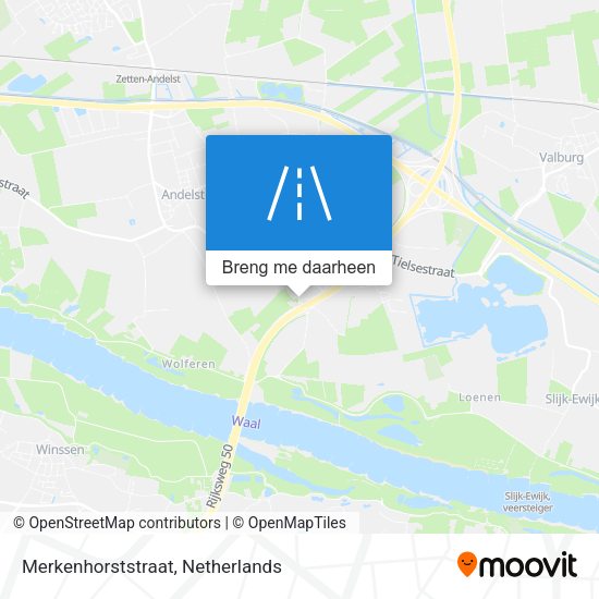 Merkenhorststraat kaart
