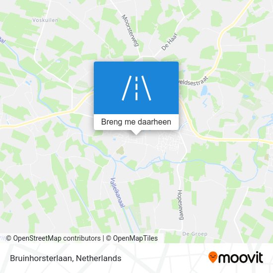 Bruinhorsterlaan kaart