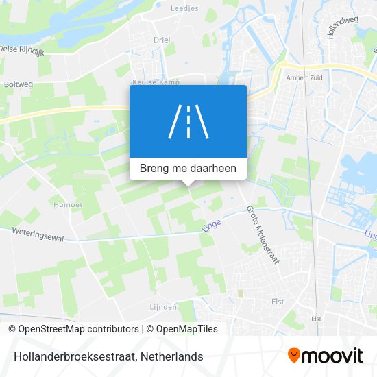 Hollanderbroeksestraat kaart