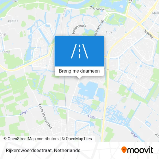 Rijkerswoerdsestraat kaart