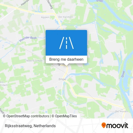 Rijksstraatweg kaart